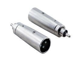 3 Pin XLR Erkek RCA Erkek Konnektör