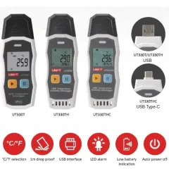 Unit UT330T USB Sıcaklık Kayıt Cihazı Datalogger