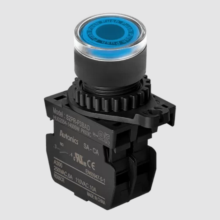 Autonics S2PR-P3BADM Mavi Işıklı Ledli Buton