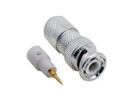 BNC Gümüş Vidalı RG58 RG59 - RG6