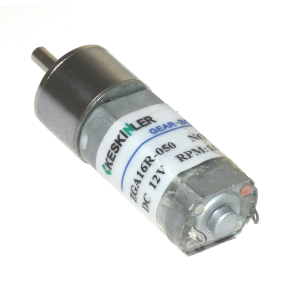 12V 3.000RPM Çap 16mm Redüktörlü Motor