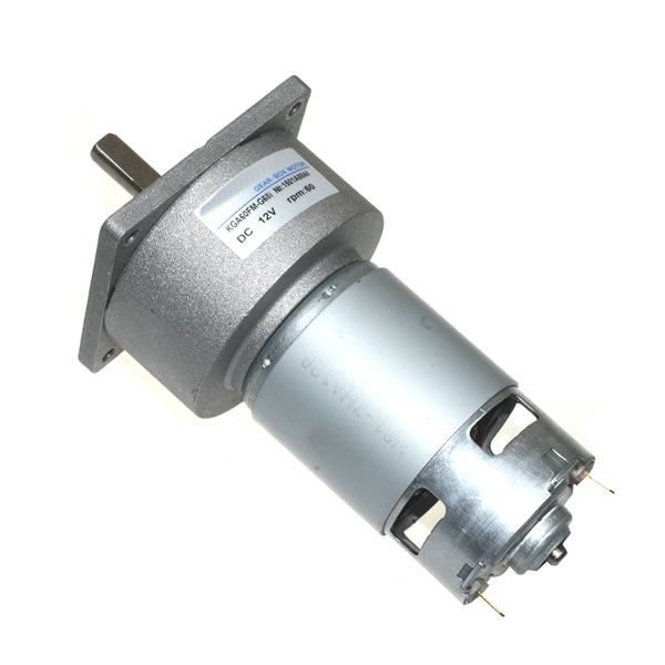 24V 60RPM Çap 60mm Redüktörlü Motor