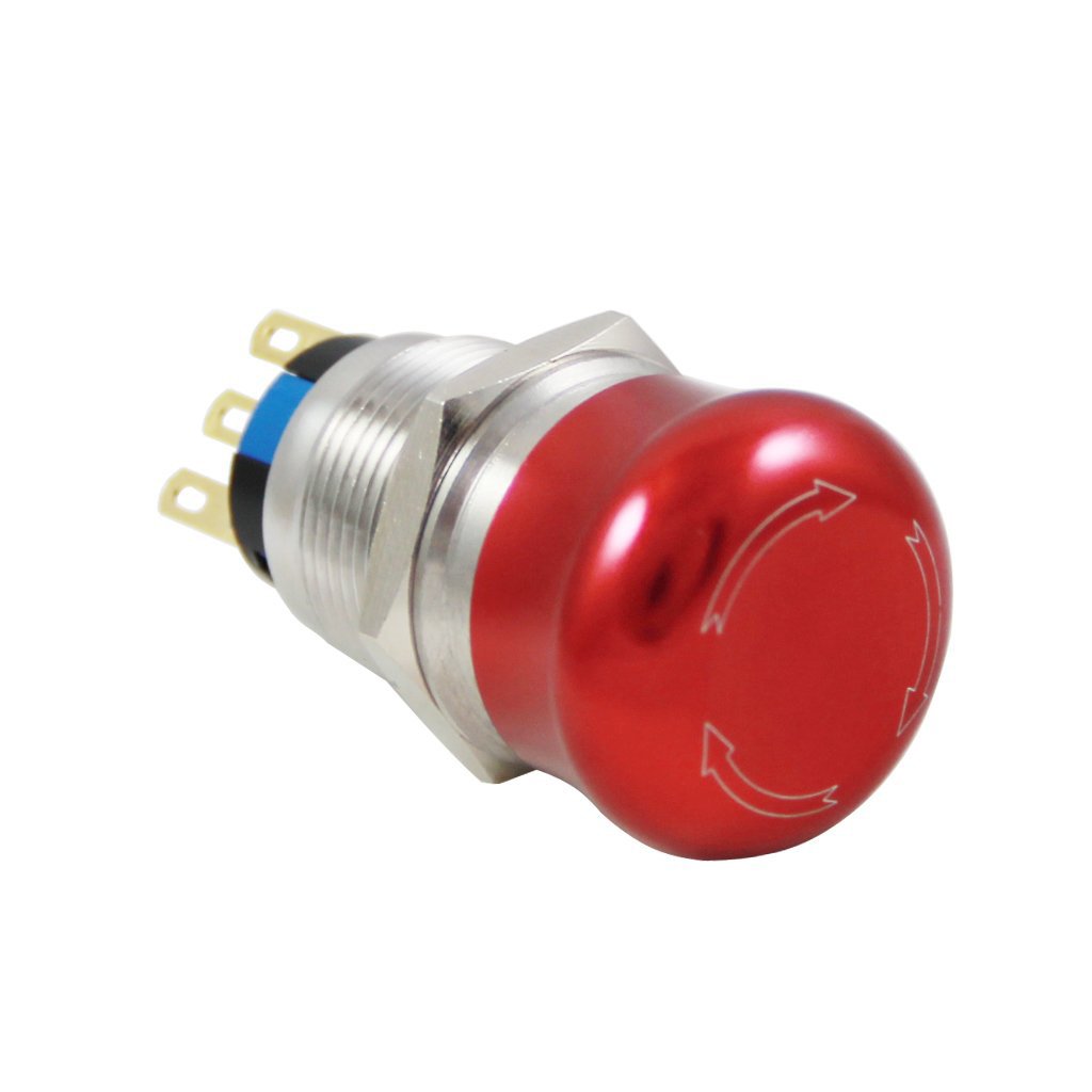 19mm Metal Acil-Stop Bas Çevir IP65 D96-1