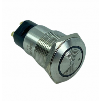 D92 19mm Metal Kırmızı Ledli Buzzer 24VOLT