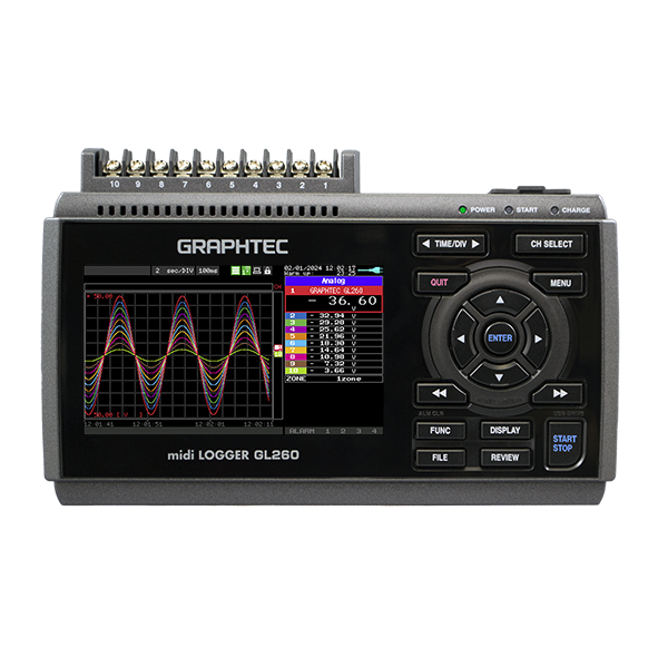 Graphtec GL 260 10 Kanallı Veri Toplama Sistemi