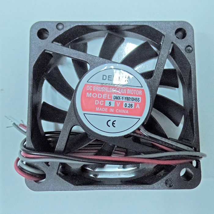 Fan 60x60x10mm 5Vdc 0.26a 3 Kablolu