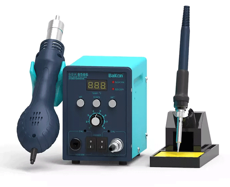 Bakon BK8586 Intelligent 2 in 1 Havya İstasyonu