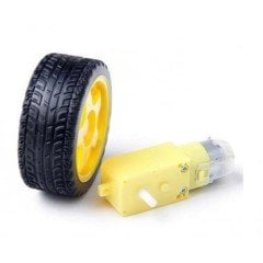 Robot Tekerlek ve DC Motor Seti