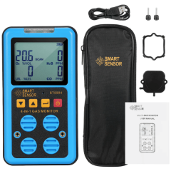 Smart Sensor ST8904 Taşınabilir 4’lü Gaz Dedektörü | O₂, CO, H₂S, LEL