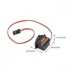 EMAX ES08MA II 12g Mini Metal Dişli Analog Servo Motor
