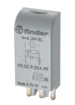 99.02.9.024.99 Yeşil Led+Diyot (Standart Polerizasyon) 6-24V DC Modül