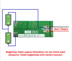 BMS 2S 20A Balans Koruma Kartı