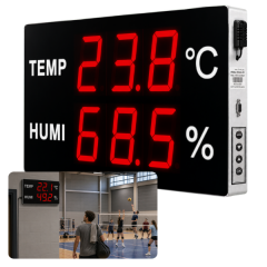 Huato DigiSense-50 Büyük Sıcaklık Nem Göstergesi | 12,5 cm LED | 75 m