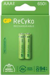GP Recyko 650 mAh AAA Ni-Mh İnce Kalem Pil 2li Blister