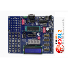EX8L2 + 18F4520 + LCD Mini PIC Development Kit