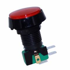 IC-180J Atari Butonu 24mm 12V LEDli Kafa 44mm Kırmızı