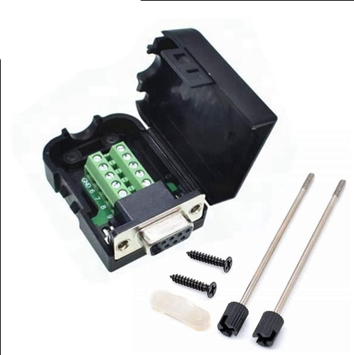 D-SUB9 RS232 Dişi Vida Bağlantılı Soket