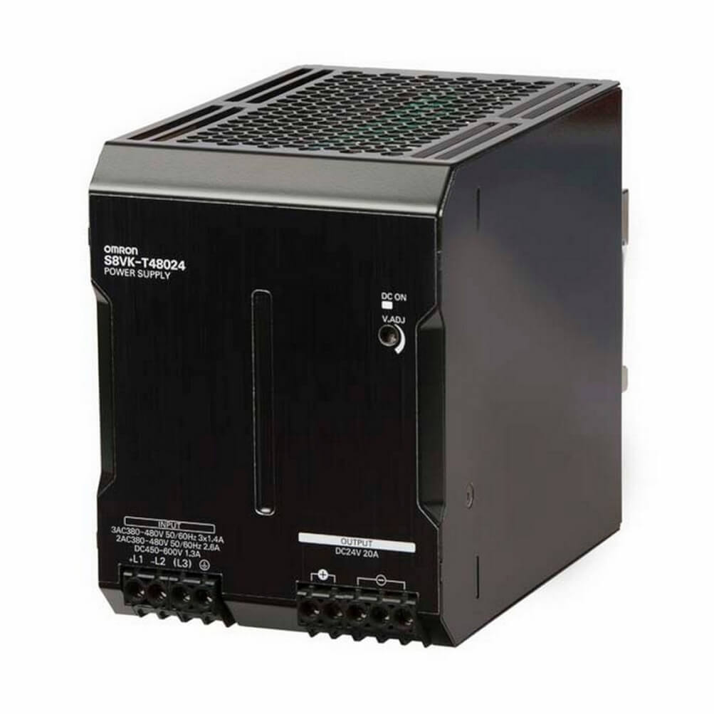 Omron S8VK-T48024 480w 24VDC 20A DIN Rail Mounting