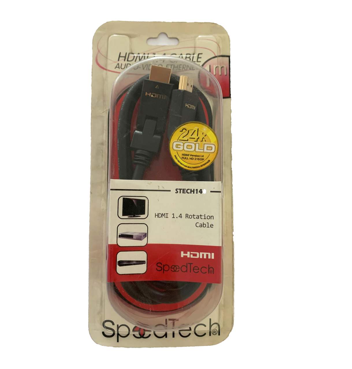 SpeedTech HDMI 1.4 Audio-Video ve Ethernet Kablosu 1 Metre