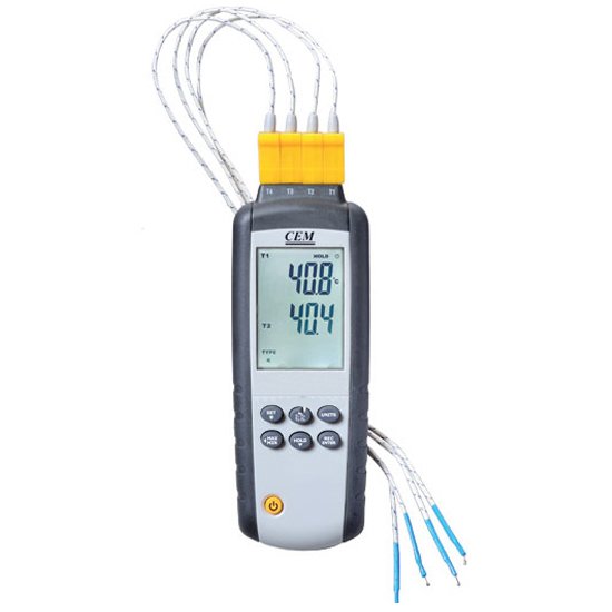 CEM DT-3891G Sıcaklık Kayıt Cihazı 4 Kanallı Datalogger