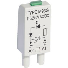 M93G Relpol Gri 110-220V AC/DC Röle Soketi İçin Led Modül