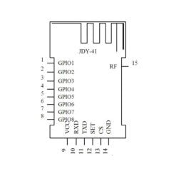 JDY-41 2.4GHz Kablosuz Seri Alıcı Verici Modül