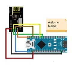NRF24L01 2.4GHz Transceiver Modül