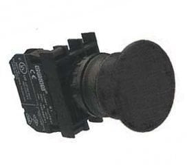 B100MH 22mm IP 50 Mantar Kafa Start Siyah Buton 1NO