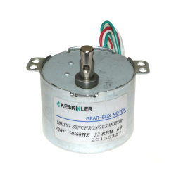 33RPM 6W AC Senkron Motor