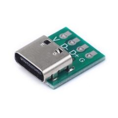 USB Type C To 4 Pin Dip Çevirici Pcb