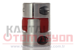 8-8mm Delik, 20mm Gövde Çaplı 30mm Uzunlukta Alüminyum Puflex Kaplin