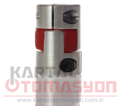 10-10mm Delik, 20mm Gövde Çaplı 28mm Uzunlukta Alüminyum Puflex Kaplin