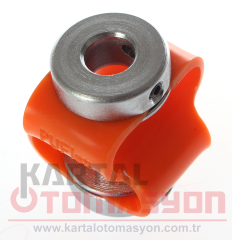 8-8mm Delik 30mm Gövde Çaplı 36mm Uzunlukta Plastik Metal Esnek Kaplin