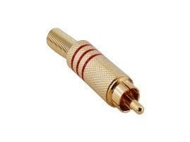RCA Erkek Konnektör Gold
