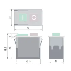 6A 250V On/Off | Şalter Switch