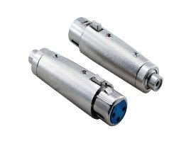 3 Pin XLR Dişi RCA Dişi Konnektör