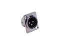 3 Pin XLR Erkek Şase Konnektör Nx Tip