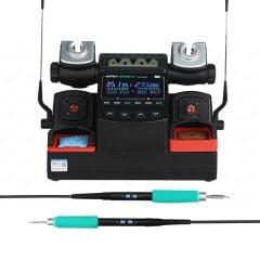 AIFEN A902 Pro Çift Kollu Dijital Lehimleme İstasyonu – 450W Profesyonel Lehimleme Sistemi