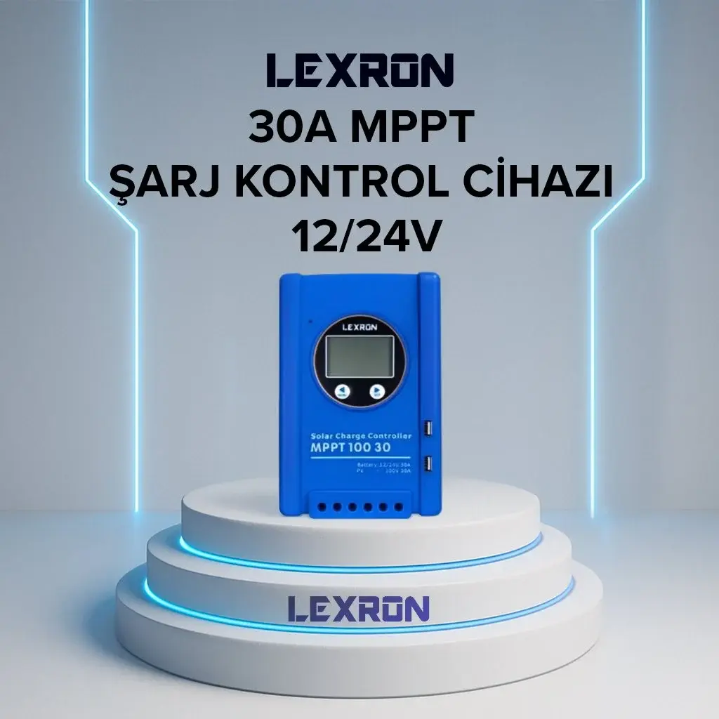 LEXRON 30A MPPT Şarj Kontrol Cihazı