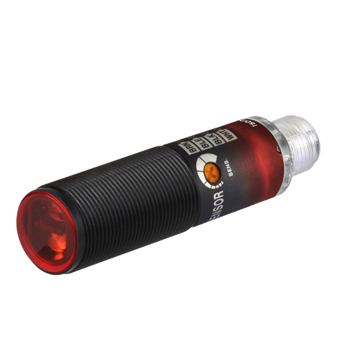 BRQP3M-PDTA-C-P 3m 12-24VDC PNP M18 Reflektörlü Fotosel