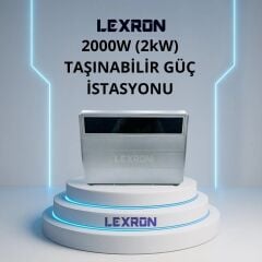 LEXRON 2000W (2kW) Taşınabilir Güç İstasyonu