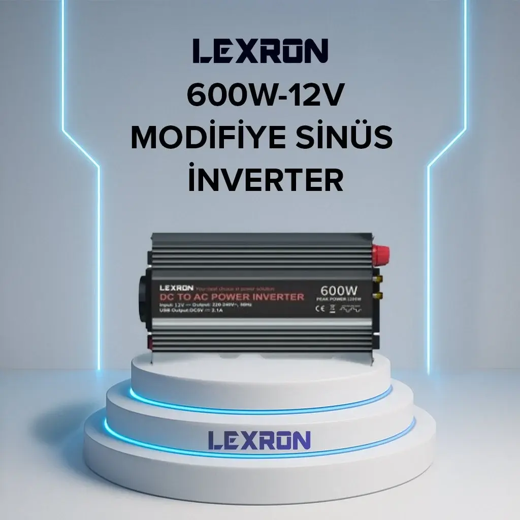 LEXRON 600W 12V Modifiye Sinüs İnverter