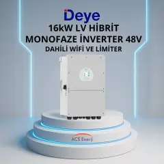 Deye SUN-16K-G05P1-LV 16kW 48V Hibrit Monofaze İnverter 3 MPPT