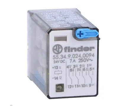 Finder F.55.34.9.024.0094 – 24V DC LED’li Röle