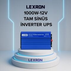 LEXRON 1000W 12V Tam Sinüs İnverter (UPS) – Akü Şarjlı Güç İnverteri