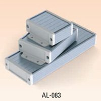 AL-083-5 83,4 x 31 x 50 mm Alüminyum Profil Kutu Naturel Eloksal - Açık Gri ( Plastik ) - Var