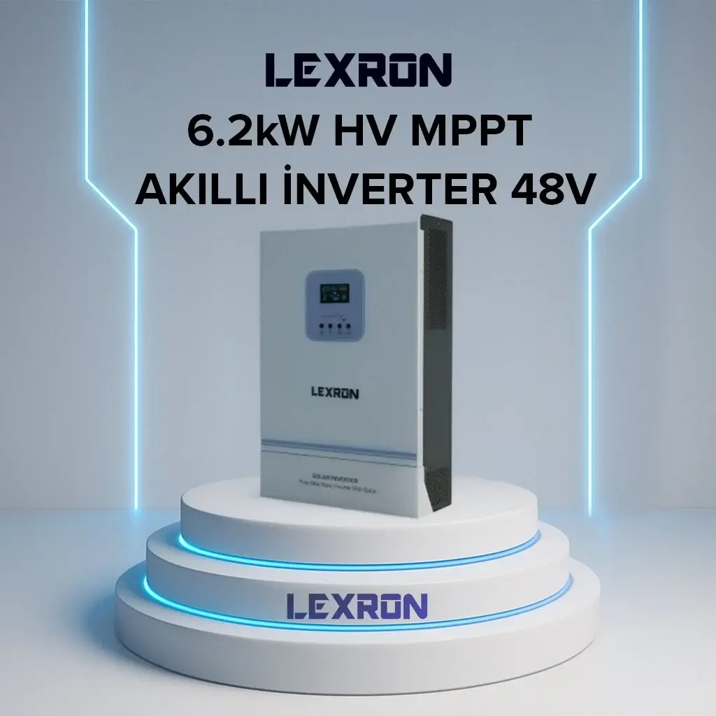 LEXRON 6.2kW HV MPPT Akıllı İnverter 48V – Yüksek Verimli Solar İnverter