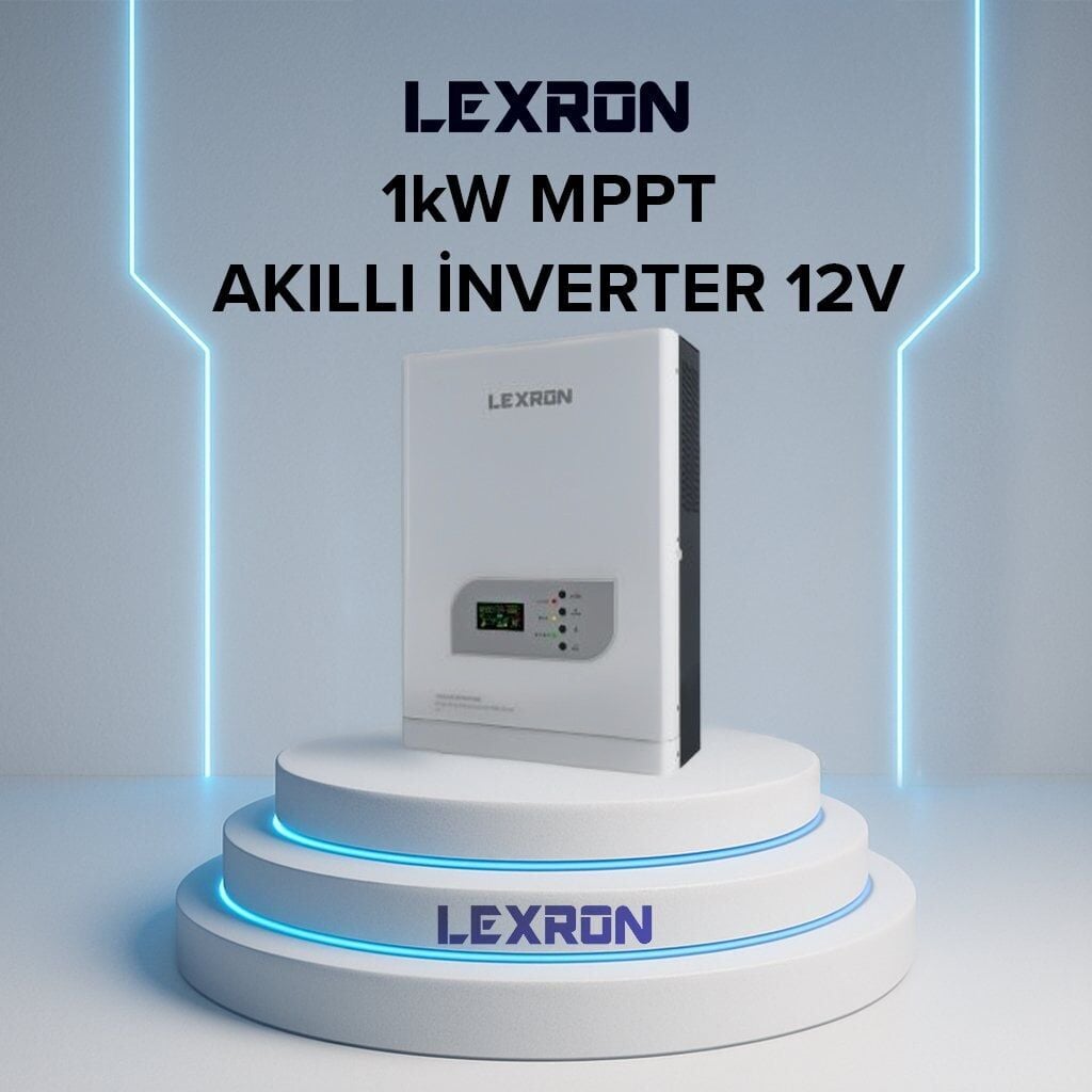 LEXRON 1kW MPPT 12V Akıllı İnverter – Solar Enerji İnverteri