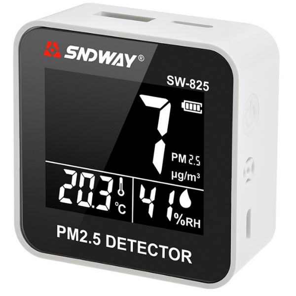 SNDWAY SW-825 PM2.5 Partikül Ölçer | Sıcaklık ve Nem Monitörü