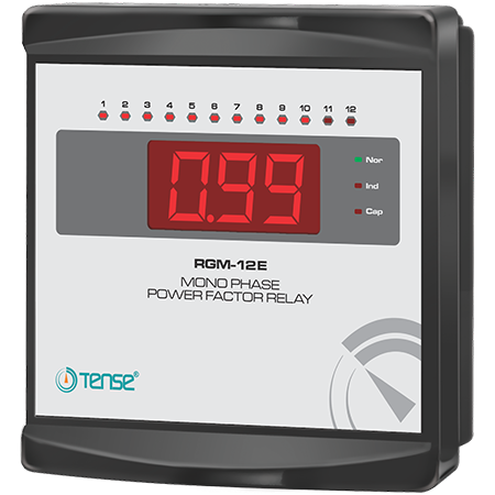 RGM-12E 12 Kademe LED Display Monofaze Reaktif Güç Kontrol Rölesi